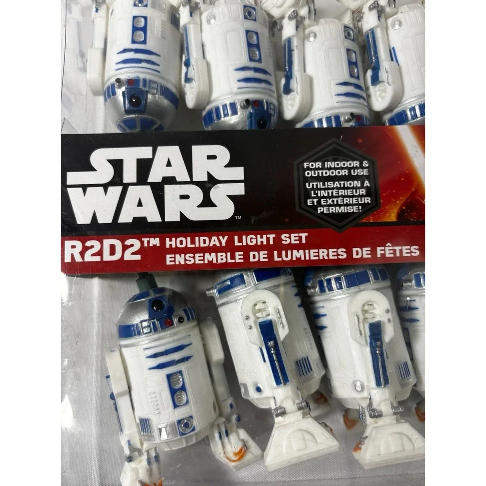 ⭐️Star Wars Disney R2D2 Party Light Set Indoor & Outdoors Plastic- Kurt S Adler